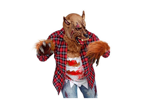 Vérfarkas kesztyű szőrrel