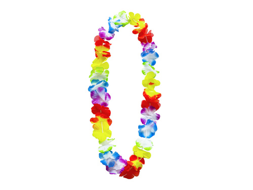 Hawaii nyaklánc - szivárvány - 100 cm - 1 db.