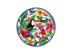 Trópusi sziget papírtányér - 23 cm - 8 db.