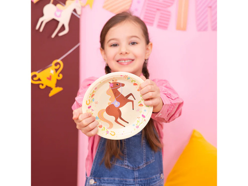 Papírtányérok Lovak - 18 cm - 6 db.