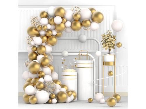 Arany lufi girland lufi készlet - 122 db.