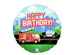 Boldog születésnapot Cars fólialufi - 46 cm - 1 db.