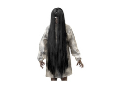 Gonosz szellem fekete parókája - 100 cm
