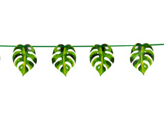 Trópusi levelek füzér - 300 cm - 1 db.