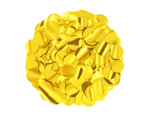 Fóliakonfetti arany körök - 500 g.