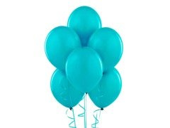 Pasztell türkiz latex lufi - nagy - 100 db.
