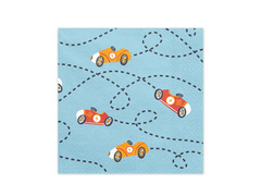 Autók születésnapi szalvéták - 33 cm - 12 db.