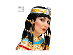 Kleopátra parókája fejpánttal és gallérral