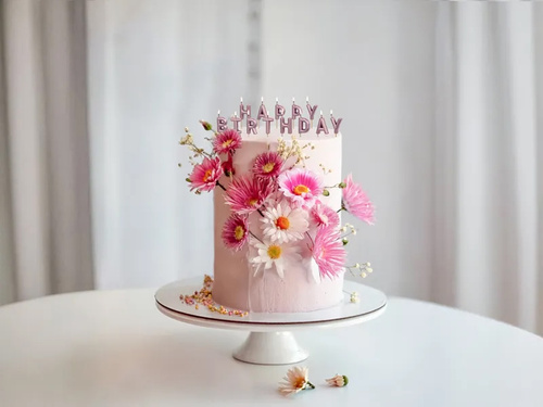 Boldog születésnapot pata gyertyák - rózsaarany