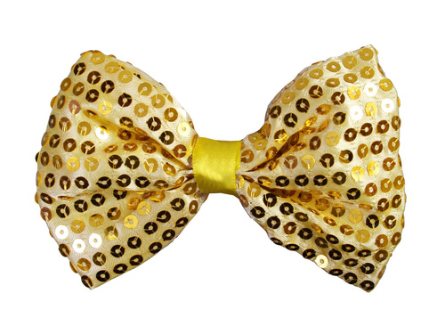 Arany flitteres csokornyakkendő - 11 cm - 1 db.