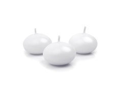 Gyertyakorong úszószőnyeg, 40mm, fehér, 1 db