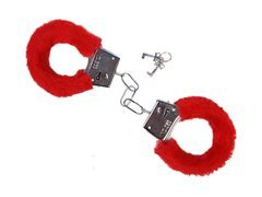 Piros bilincs szőrmével - 1 db.