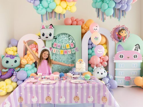 Gabbi Macskaház latex születésnapi lufi - 30 cm - 8 db