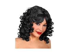 Veronica fekete göndör paróka