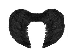 Fekete angyalszárnyak - 54 x 37 cm - 1 db.
