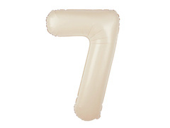 Fólialufi krémszínű lufi 7-es szám - 100 cm - 1 db.