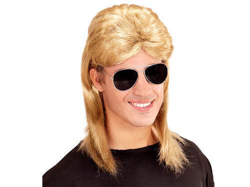 Disco szőke férfi paróka + szemüveg