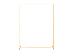 Téglalap alakú arany lufi keret - 160 x 210 cm - 1 db.