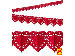 Papírfüzér Openwork Hearts - 400 cm - 1 db.