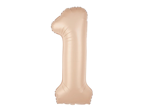 Fólia lufi karamell szám 1 - 100 cm - 1 db.