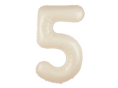 Fólialufi krémszínű lufi 5 - 100 cm - 1 db.