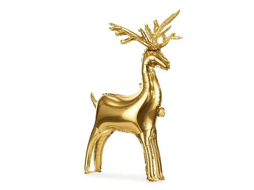 Arany rénszarvas fólialufi - 124 x 80 cm - 1 db.