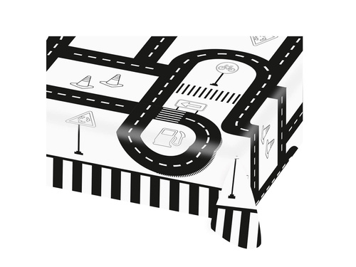 Születésnapi terítő Road - 120 x 180 cm - 1 db.