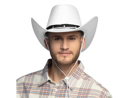 Fehér cowboy kalap - 1 db.