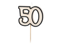 50. születésnapi gyertya - 5,5 cm - 1 db.