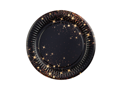 Szikrázó papírtányérok - 18 cm - 6 db.