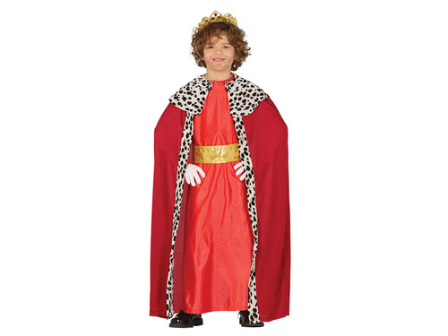 Király piros jelmez egy fiúnak