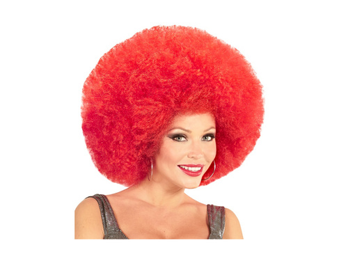 Piros nagy minőségi afro paróka