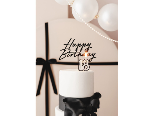 Gyertya a 18. születésnapra - 5,5 cm - 1 db.