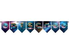 Disco zászló függő banner - 5 m