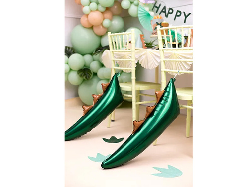 Dinoszaurusz farok fólialufi - 74,5 x 25 cm - 1 db.