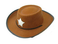 Barna seriff kalap - 1 db.