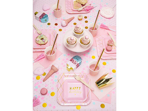 Trombitasípok kibontva irizáló rózsaszín - 6 db