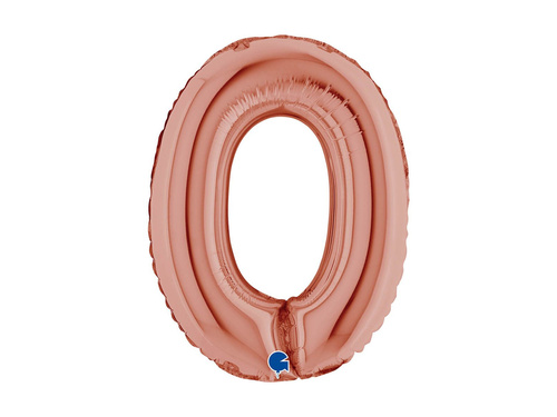 Fólia lufi 0 arany rózsaszín - 14" - 1 db.