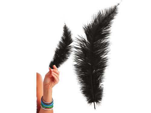 Nagy fekete toll - 40 cm - 1 db.