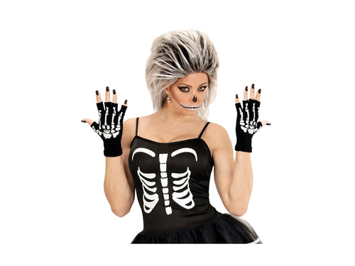 Ujjatlan gyapjú csontváz kesztyű