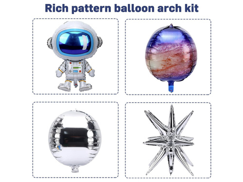 Zestaw balonów do girlandy Kosmos - 115 szt.