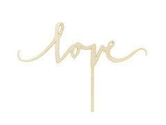 Szerelem tortadísz - 16 cm