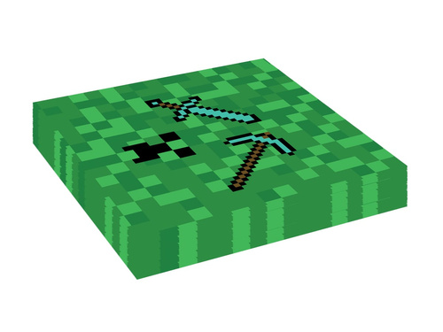 Születésnapi szalvéták Pixels - 33 cm - 20 db.