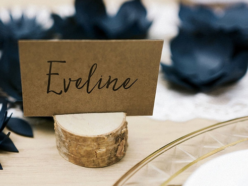 Fából készült névjegykártya-tartók - 10 db.