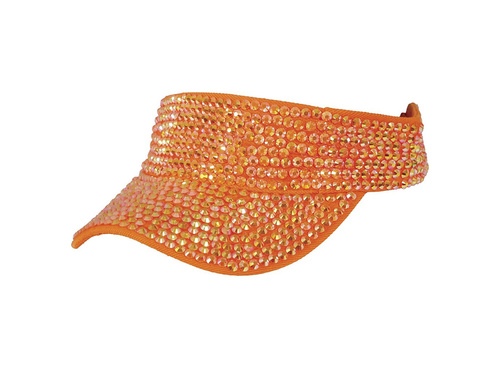 Narancssárga fejpánt cirkonokkal - 1 db.