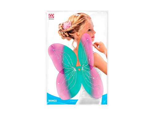 Türkiz-rózsaszín szárnyak 58×46 cm