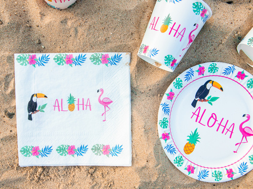 Aloha születésnapi szalvéták - 33 cm - 20 db.