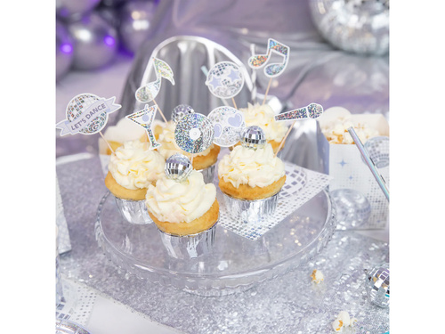 Ezüst diszkópálcika - 8 db.