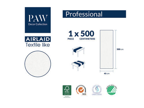 Dekoracja bieżnik na stół złoty - 40 cm x 5 m - 1 szt.