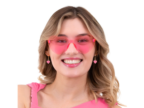 Szív szemüveg - rózsaszín - 1 db.